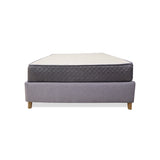 Combo Base Cama y Colchón Tanner Gris Claro 140x190cm Doble - Camas | Bylmo