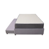 Combo Cama Tarima y Colchón Tanner Gris Claro 100x190cm Sencillo - Camas | Bylmo