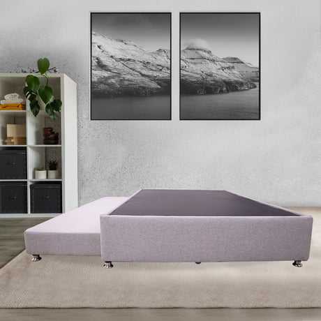 Cama Tarima Zehnder Gris Claro 140x190cm Doble - Camas | Bylmo