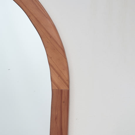 Espejo Visee Arco Superior Tabaco 60x80cm con Marco en Madera - Espejos Decorativos | Bylmo