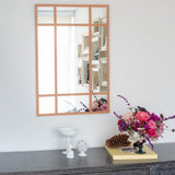 Espejo Visee Rectangular Cobre 90x170cm con Marco Metálico - Espejos Decorativos | Bylmo