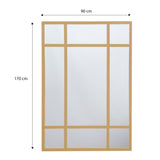 Espejo Visee Rectangular Dorado 90x170cm con Marco Metálico - Espejos Decorativos | Bylmo