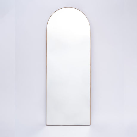 Espejo Ibiza Arco Superior Dorado 50x150cm con Marco Metálico - Espejos Decorativos | Bylmo