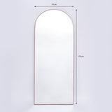 Espejo Ibiza Arco Superior Cobre 70x170cm con Marco Metálico - Espejos Decorativos | Bylmo