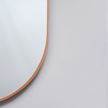 Espejo Lyon Ovalado Cobre 50x100cm con Marco Metálico - Espejos Decorativos | Bylmo