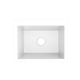 Lavaplatos Koa Sencillo Blanco Brillante 51x22cm Sobrepuesto - Lavaplatos | Bylmo