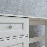 Escritorio Elva Blanco 132x3cm con Un Cajón - Escritorios | Bylmo