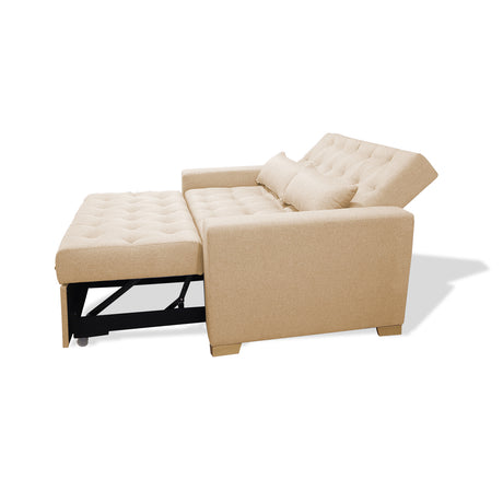 Sofacama Ackerman Camel 150x94cm de Dos Puestos - Sofas y Poltronas | Bylmo