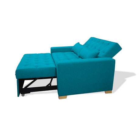 Sofacama Ackerman Turquesa 150x94cm de Dos Puestos - Sofas y Poltronas | Bylmo