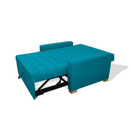 Sofacama Ackerman Turquesa 150x94cm de Dos Puestos - Sofas y Poltronas | Bylmo