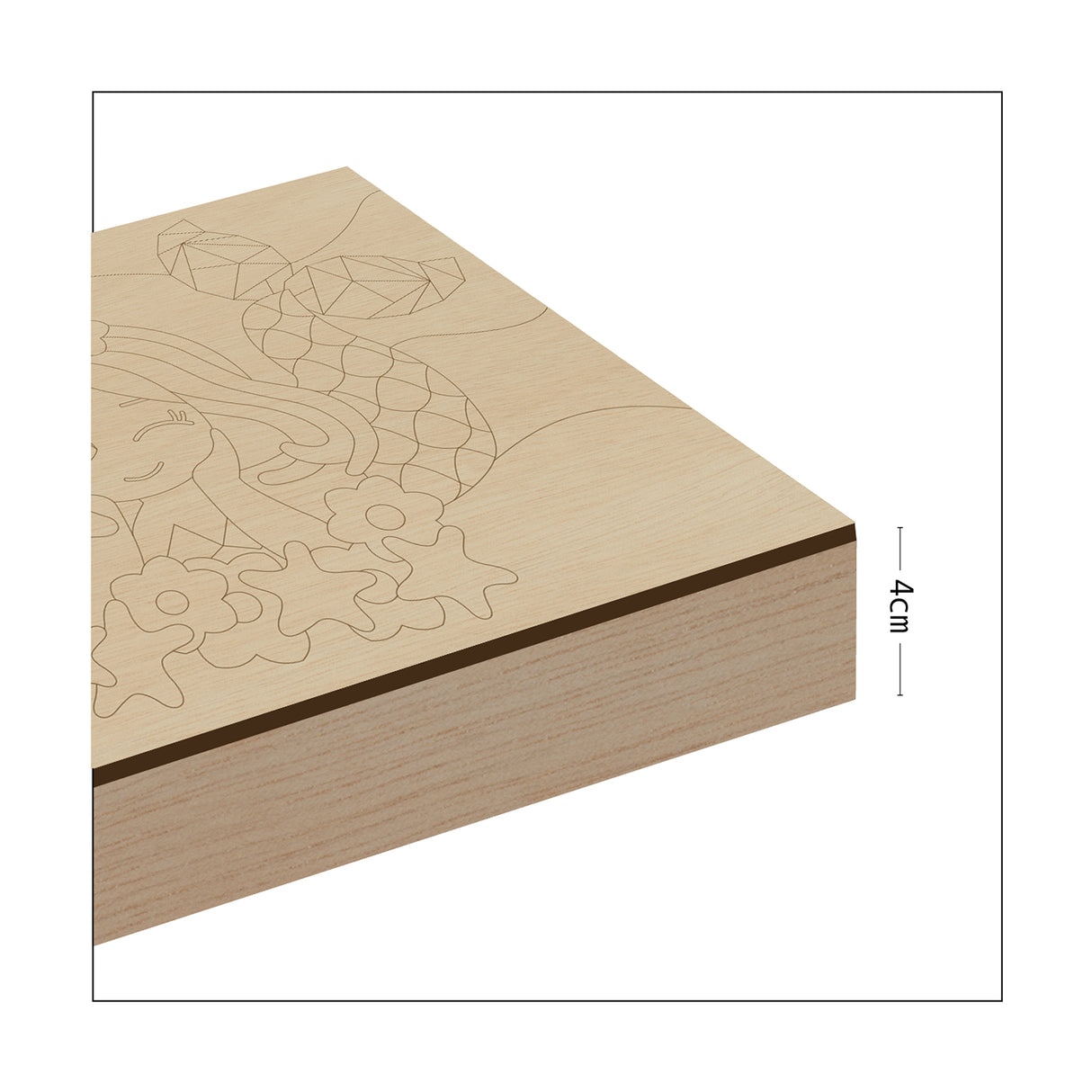 Kit Cuadro Para Pintar Natural 24x24cm De Sirena - Cuadros | Bylmo