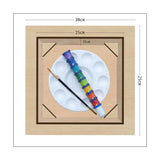 Kit Cuadro Para Pintar Natural 30x30cm De Pavo Real - Cuadros | Bylmo