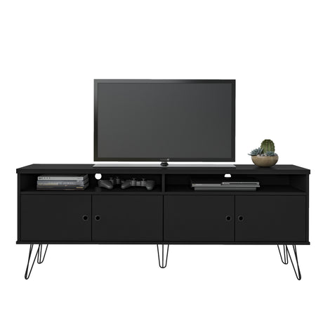 Rack de TV Liberty Negro 166x12cm Para TV de 60 Pulgadas - Muebles de TV | Bylmo