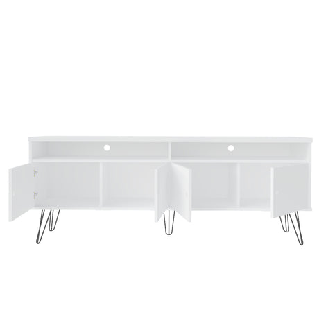 Rack de TV Liberty Blanco 166x12cm Para TV de 60 Pulgadas - Muebles de TV | Bylmo