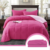Edredón Ondino Fucsia Rosado Para Cama Semidoble 120x190cm - Tendidos y Cubrelechos | Bylmo