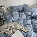 Duvet Lilis Azul Gris Para Cama King 200x190cm - Tendidos y Cubrelechos | Bylmo
