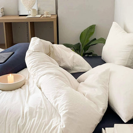 Duvet Lilis Blanco Para Cama Queen 160x190cm - Tendidos y Cubrelechos | Bylmo