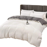 Duvet Lilis Blanco Gris Oscuro Para Cama Sencilla 90x190cm - Tendidos y Cubrelechos | Bylmo