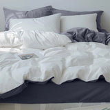 Duvet Lilis Gris Claro Blanco Para Cama Semidoble 120x190cm - Tendidos y Cubrelechos | Bylmo