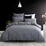 Duvet Lilis Gris Oscuro Para Cama Semidoble 120x190cm - Tendidos y Cubrelechos | Bylmo