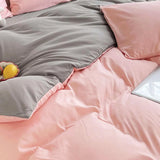 Duvet Lilis Rosado Gris Oscuro Para Cama Doble 140x190cm - Tendidos y Cubrelechos | Bylmo