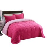 Edredón Cotona Fucsia Rosado Para Cama Semidoble 120x190cm - Tendidos y Cubrelechos | Bylmo