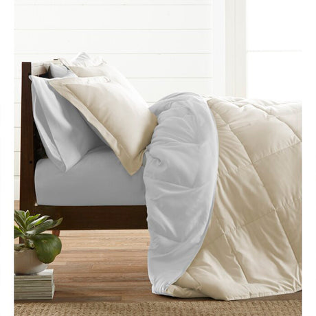 Edredón Cotona Blanco Crema Para Cama Sencilla 90x190cm - Tendidos y Cubrelechos | Bylmo