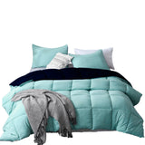 Edredón Cotona Aguamarina Azul Oscuro Para Cama Doble 140x190cm - Tendidos y Cubrelechos | Bylmo