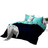 Edredón Cotona Aguamarina Azul Oscuro Para Cama Doble 140x190cm - Tendidos y Cubrelechos | Bylmo