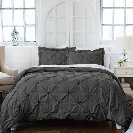 Duvet Duplux Gris Oscuro Para Cama Doble 140x190cm - Tendidos y Cubrelechos | Bylmo