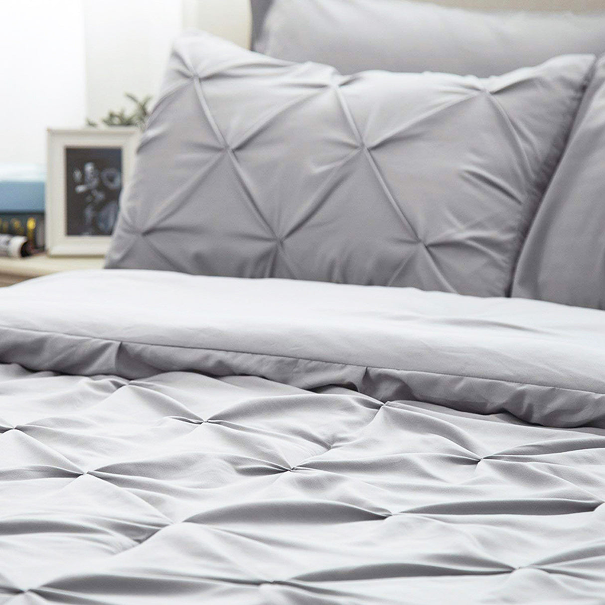 Duvet Duplux Gris Claro Para Cama Queen 160x190cm - Tendidos y Cubrelechos | Bylmo