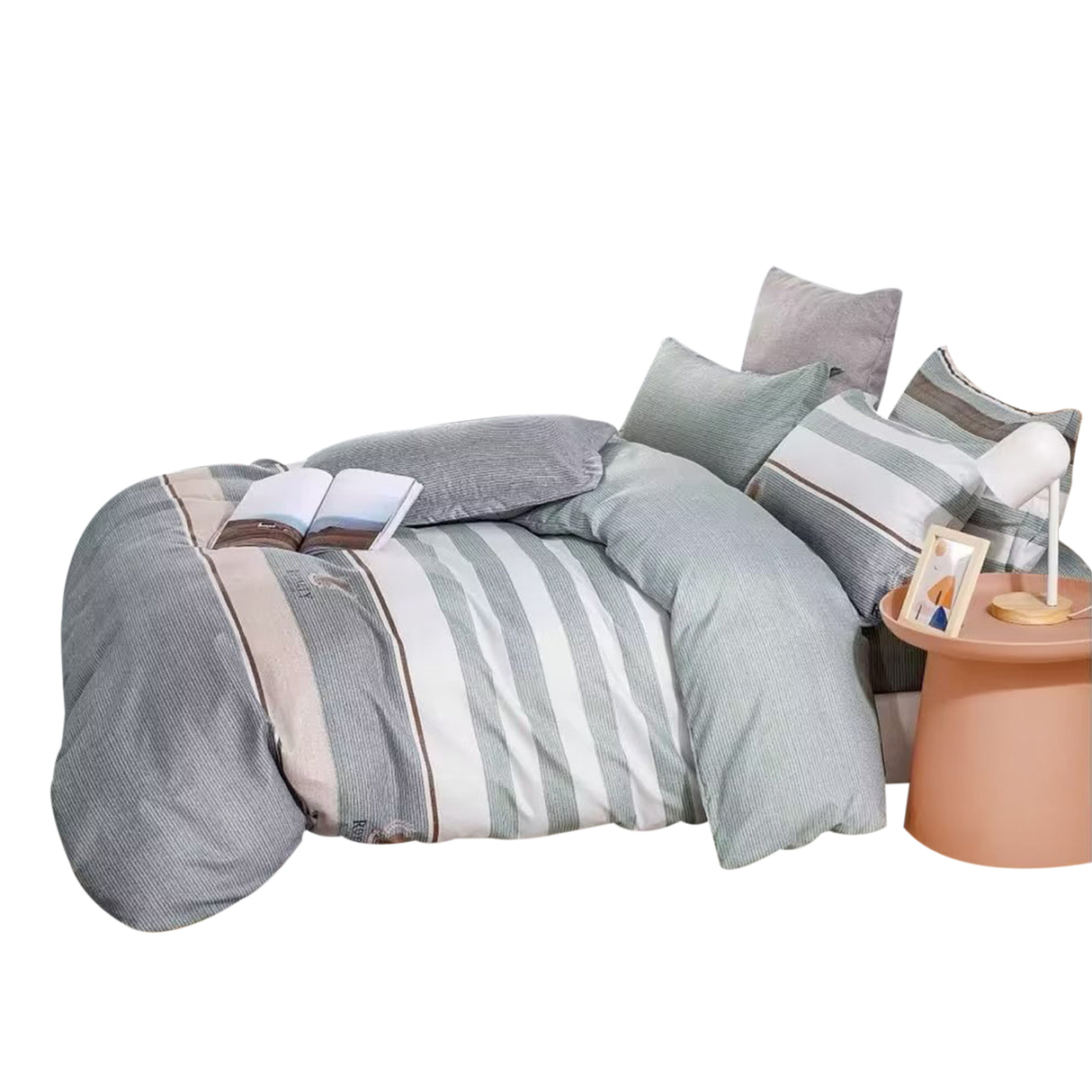 Duvet Linevet Gris Claro Para Cama Doble 140x190cm Sin Acolchado - Tendidos y Cubrelechos | Bylmo