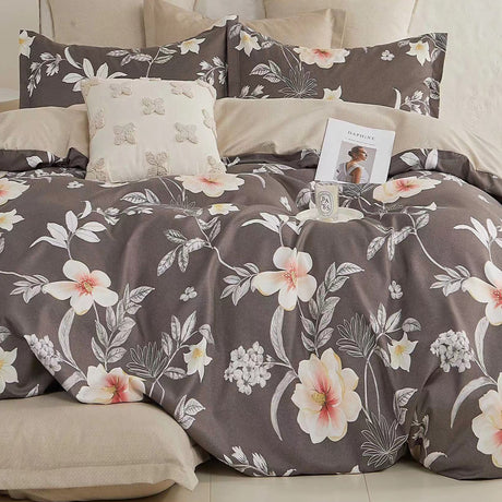 Duvet Floravet Negro Para Cama Doble 140x190cm Acolchado - Tendidos y Cubrelechos | Bylmo
