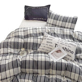 Duvet Squavet Negro Para Cama Doble 140x190cm Sin Acolchado - Tendidos y Cubrelechos | Bylmo