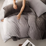 Duvet DiDegra Gris Para Cama Doble 140x190cm Acolchado - Tendidos y Cubrelechos | Bylmo