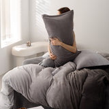 Duvet DiDegra Gris Para Cama Doble 140x190cm Acolchado - Tendidos y Cubrelechos | Bylmo