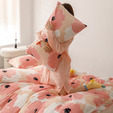 Duvet DiFloral Rosado Para Cama Doble 140x190cm Acolchado - Tendidos y Cubrelechos | Bylmo