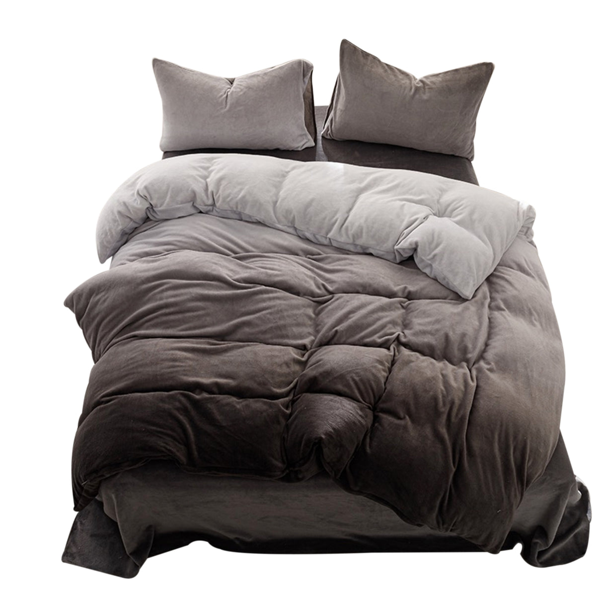 Duvet DiDegra Gris Para Cama Doble 140x190cm Sin Acolchado - Tendidos y Cubrelechos | Bylmo