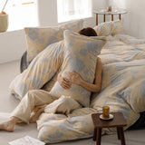 Duvet DIFloral Beige Para Cama Doble 140x190cm Sin Acolchado - Tendidos y Cubrelechos | Bylmo