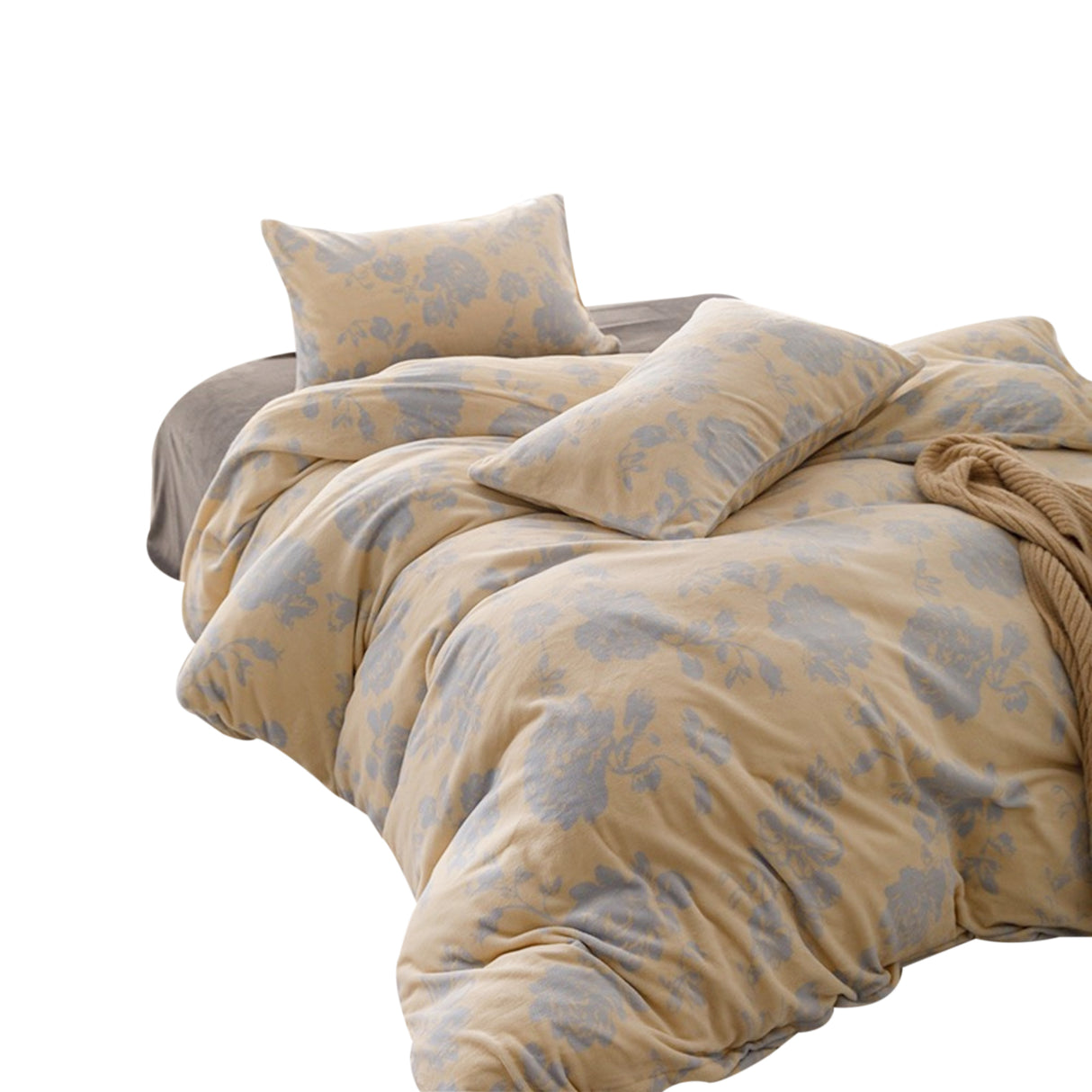Duvet DIFloral Beige Para Cama Queen 160x190cm Sin Acolchado - Tendidos y Cubrelechos | Bylmo