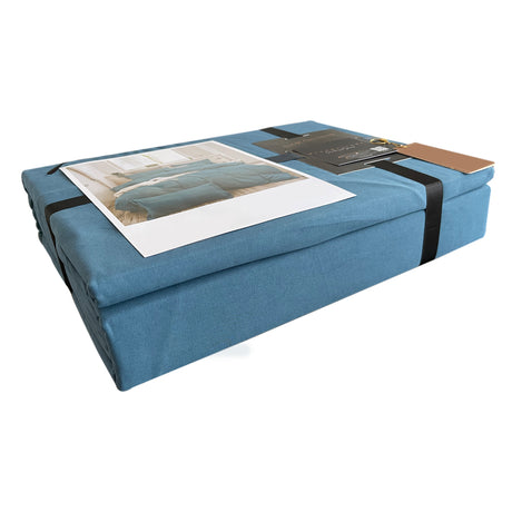Duvet Sampson Azul Celeste Para Cama Doble 140x190cm Acolchado - Tendidos y Cubrelechos | Bylmo