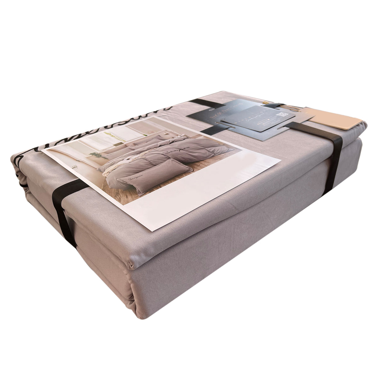Duvet Sampson Gris Claro Para Cama Queen 160x190cm Acolchado - Tendidos y Cubrelechos | Bylmo