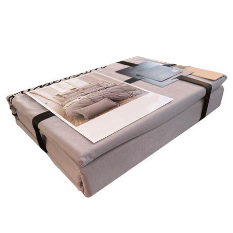 Duvet Sampson Gris Claro Para Cama Queen 160x190cm Acolchado - Tendidos y Cubrelechos | Bylmo