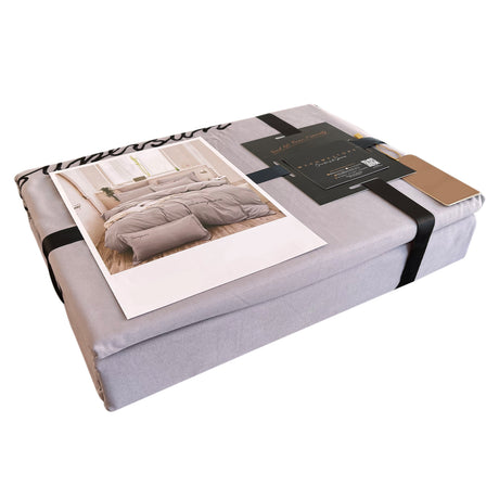 Duvet Sampson Gris Claro Para Cama Queen 160x190cm Acolchado - Tendidos y Cubrelechos | Bylmo