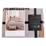 Duvet Sampson Gris Claro Para Cama Queen 160x190cm Acolchado - Tendidos y Cubrelechos | Bylmo
