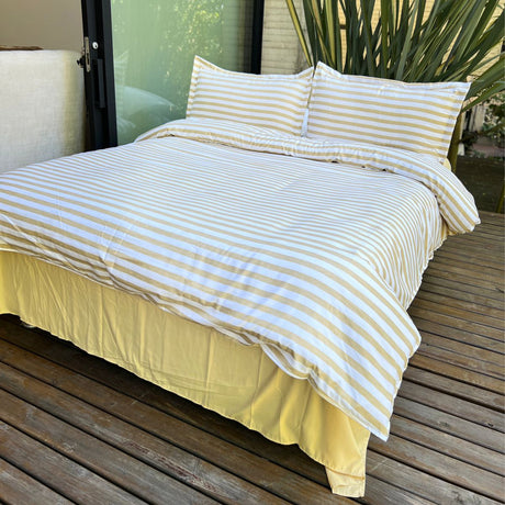 Duvet Bandeau Crema Para Cama Doble 140x190cm Acolchado - Tendidos y Cubrelechos | Bylmo