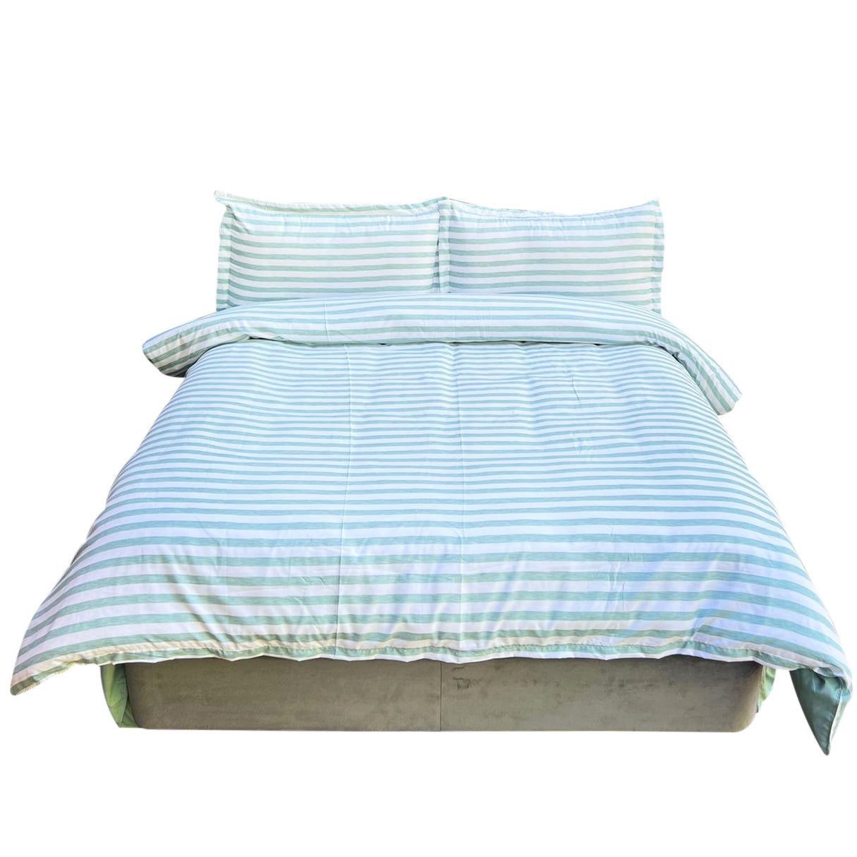 Duvet Bandeau Verde Para Cama Doble 140x190cm Sin Acolchado - Tendidos y Cubrelechos | Bylmo