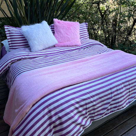 Duvet Bandeau Lila Para Cama Doble 140x190cm Sin Acolchado - Tendidos y Cubrelechos | Bylmo