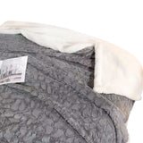 Cobija Ovejera Oleo Wrap Gris 180x200 Muy Suave - Cobijas | Bylmo