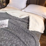 Cobija Ovejera Oleo Wrap Gris 180x200 Muy Suave - Cobijas | Bylmo